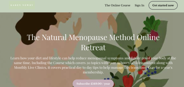 The Natural Menopause Method Online Course & Membership